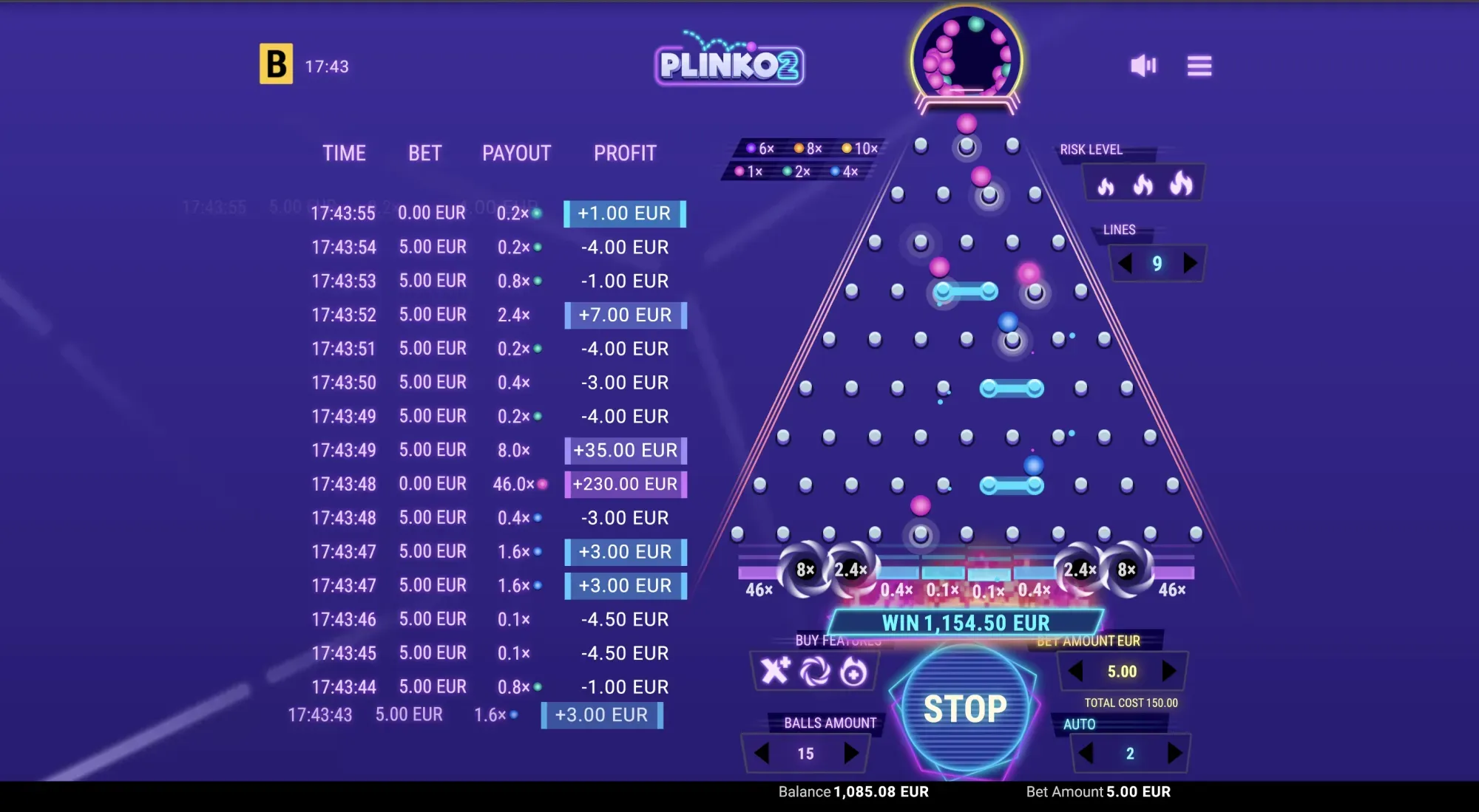 Plinko 2 gameplay